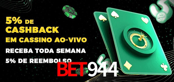 Promoções do cassino ao Vivo BET944